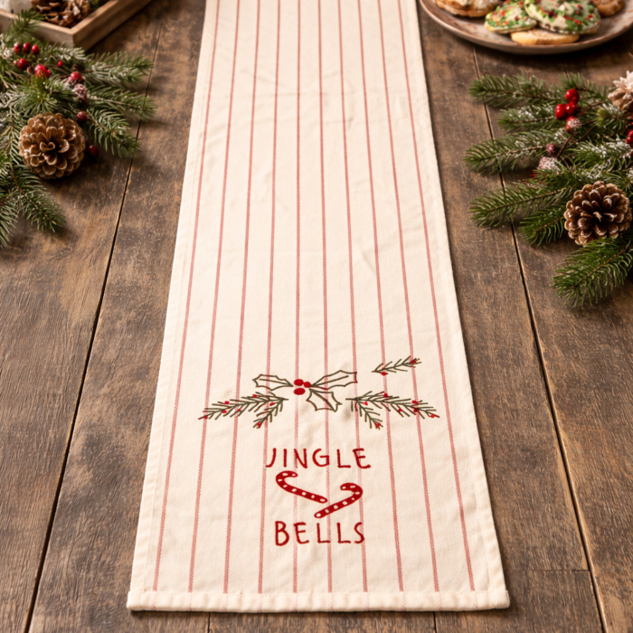 Jingle Bells Festive Table Runner