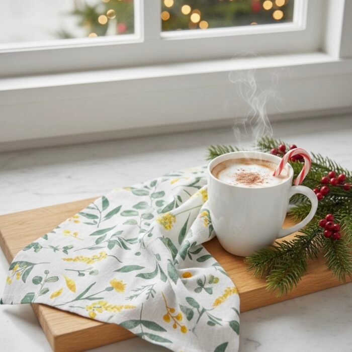 Heritage Flower Printed Kitchen Towel