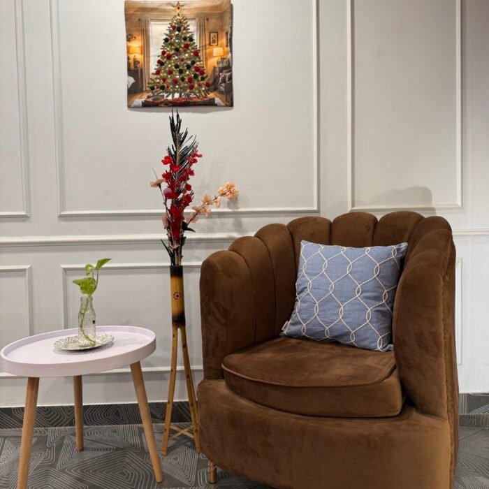 Elegant Cushion Cover with Dori Work