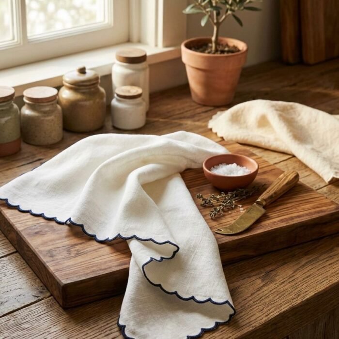 Solid Bodered Kitchen Napkin