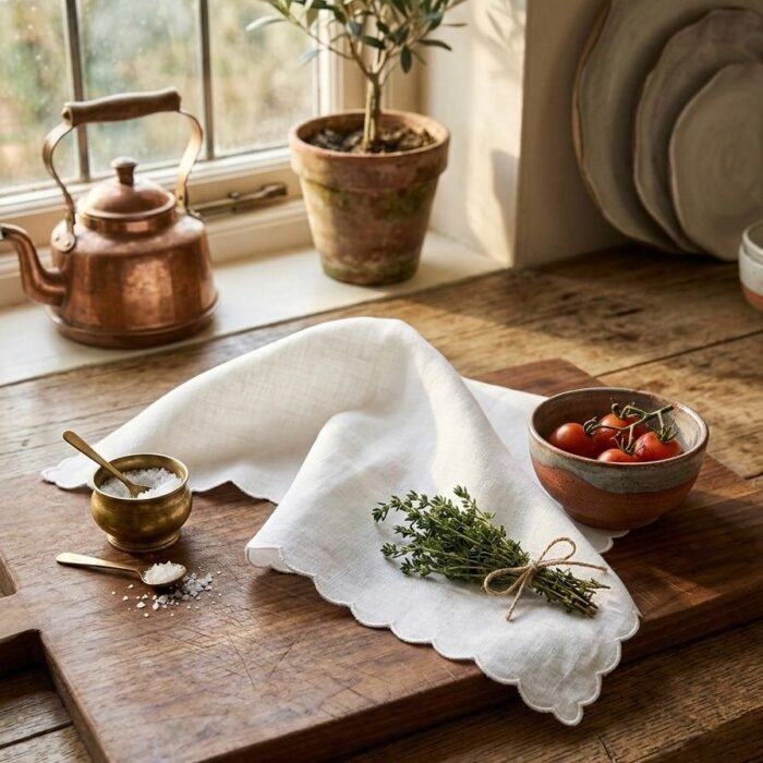 Solid Bodered Kitchen Napkin